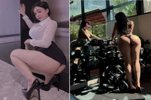Gymer mông to nhún phát nào sướng phát đó